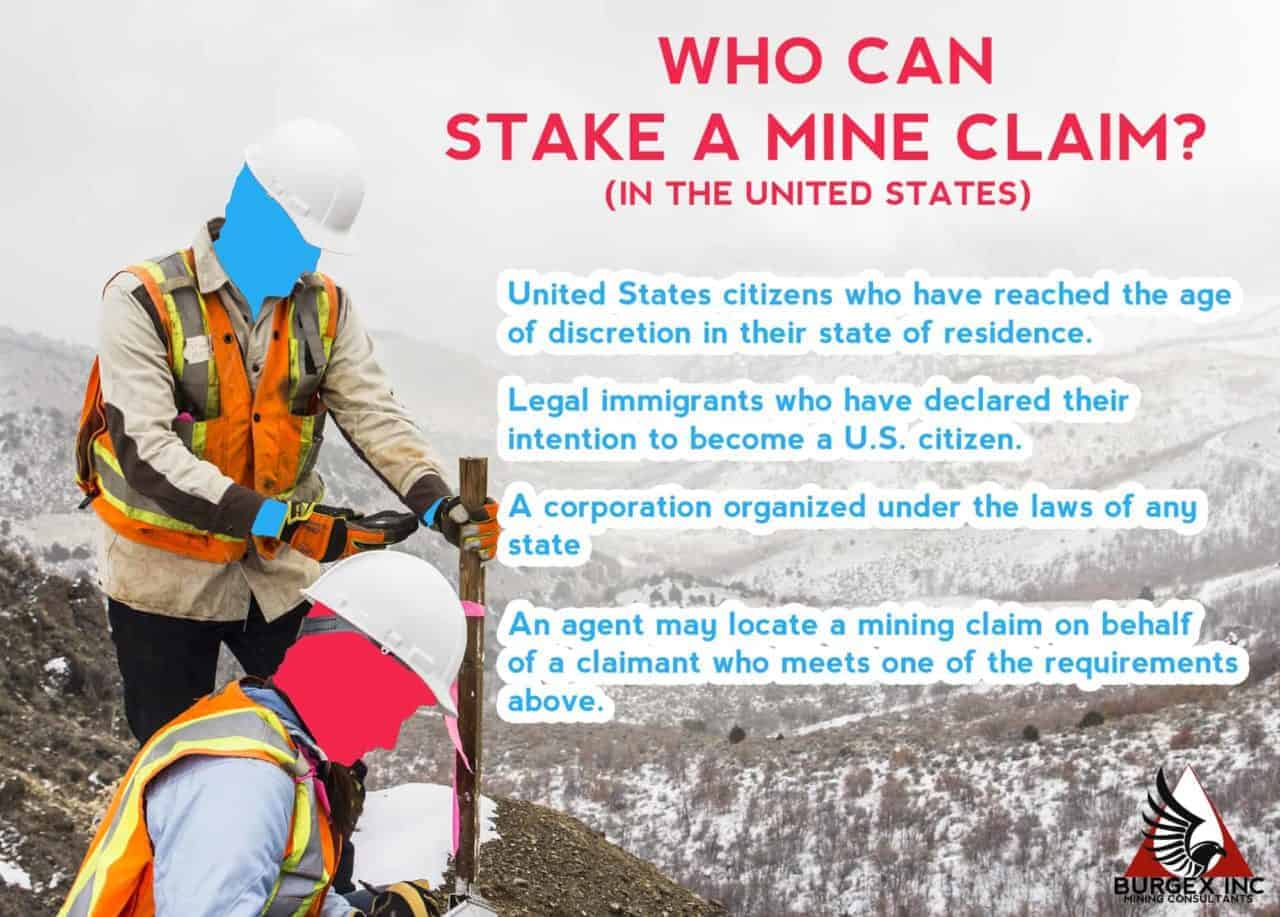 Who can stake a mine claim?