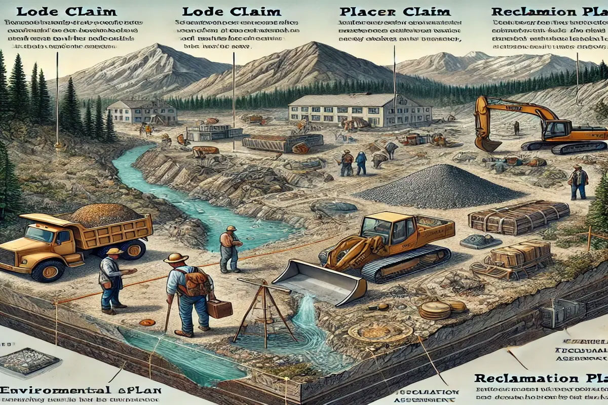Federal Mining Claim Sign - 8x12 Inches - Protect Your Mining Claims - Made In USA